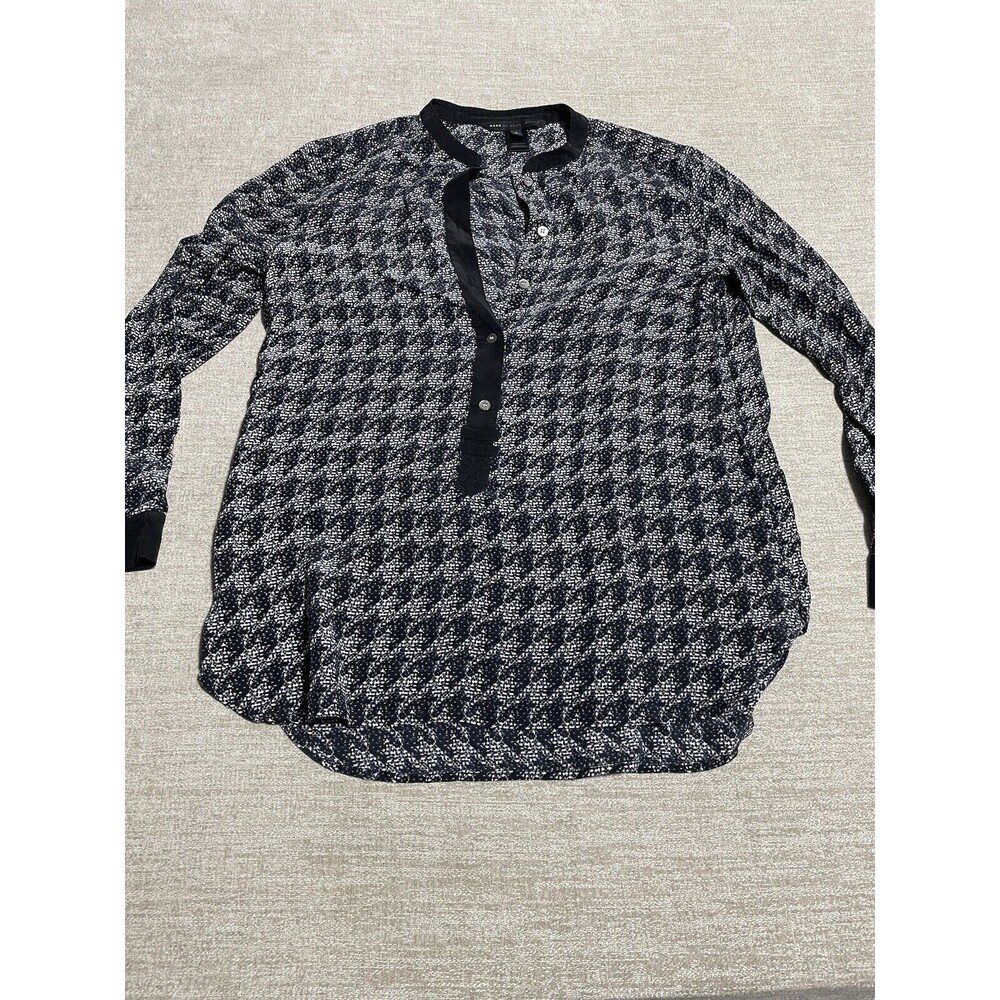 Marc By Marc Jacob’s Blouse Women’s Medium Long Sleeve Black Silk Top